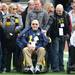 Former Michigan football player Albert Wistert smiles as he and his brothers are honored during a pre game ceremony at Michigan Stadium on Saturday. Melanie Maxwell I AnnArbor.com